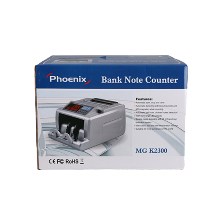 LD-5300 Professional banknotes counter cash counted back feeding