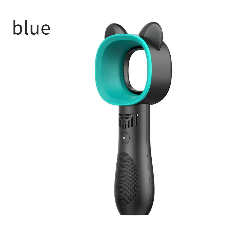Portable Handheld Bladeless Fan Outdoor USB Rechargeable Mini Air Cooler No Leaf Cooling Fan Desktop Bladeless Fan