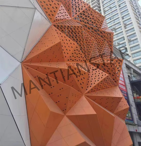 Perforated Mesh Architecture Decorative Metal Alloy Facade Plate Ceiling Aluminium Sheet