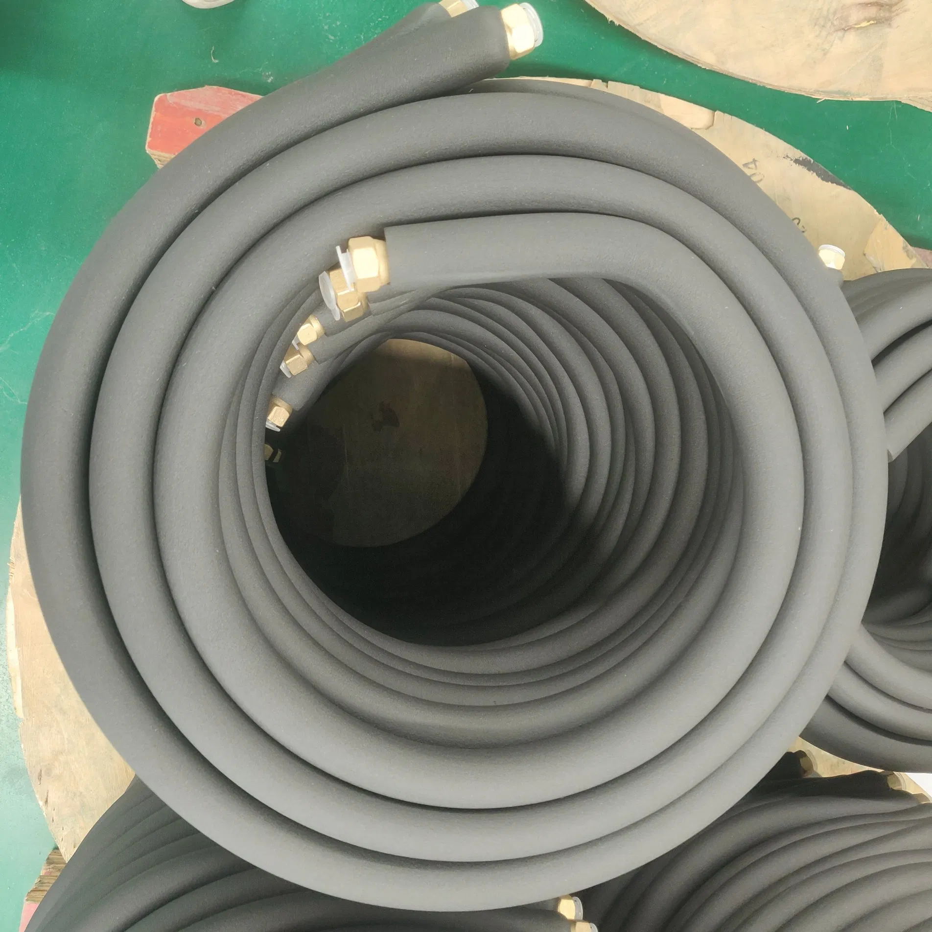 1/4-3/8 50FT. UL94 Black Rubber Split Copper Line Set for Air Conditioning
