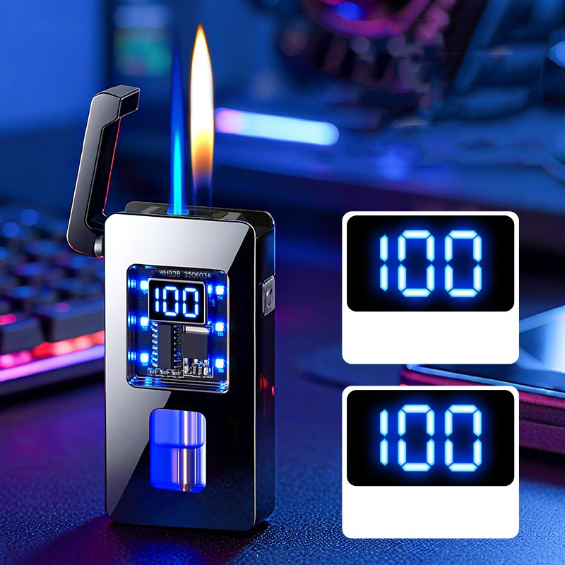 Dual Fire Intelligent Voice Controlled Induction Lighter with Switchable Flames