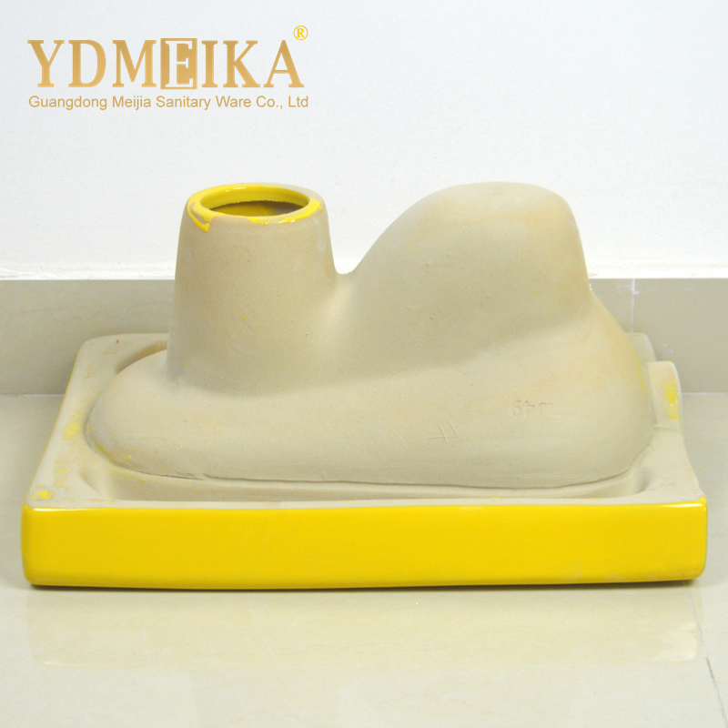Colored Ceramic Children's Squatting Pan Square Bowl One Piece for Kindergarten Schools Children's Squat Toilet Can Be Paired with Squat Toilet Water Tank
