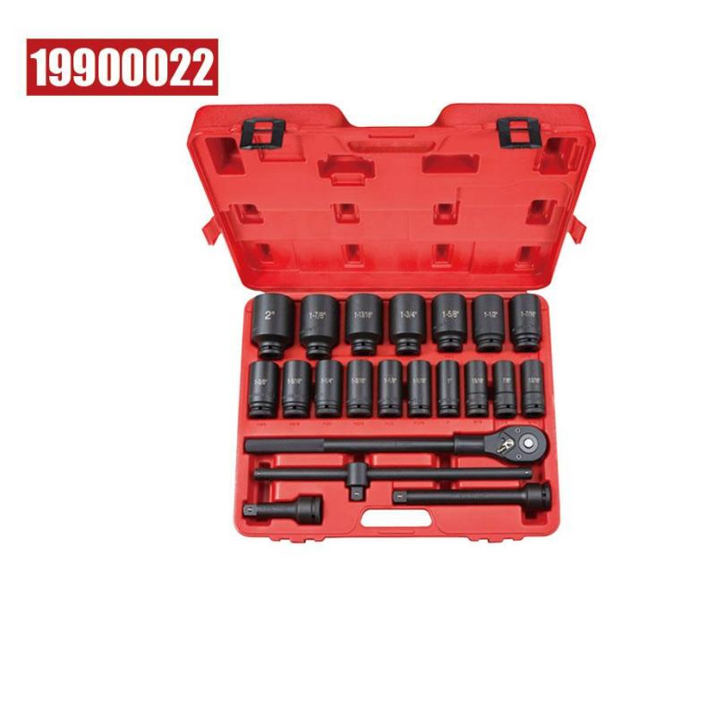 3/4" 22PCS Deep Impact Socket Set for Auto Repairing