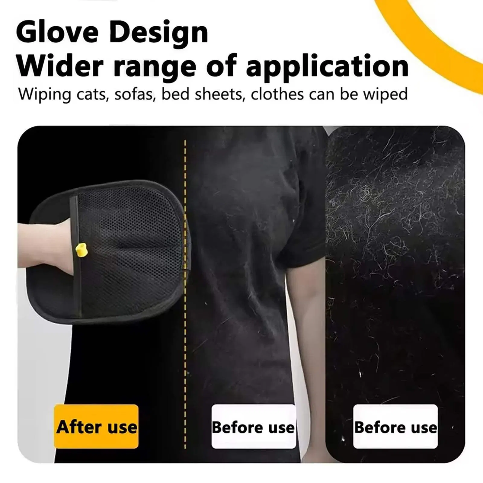 Ultimate Pet Hair Removal Glove for Cats and Furniture Cleaning