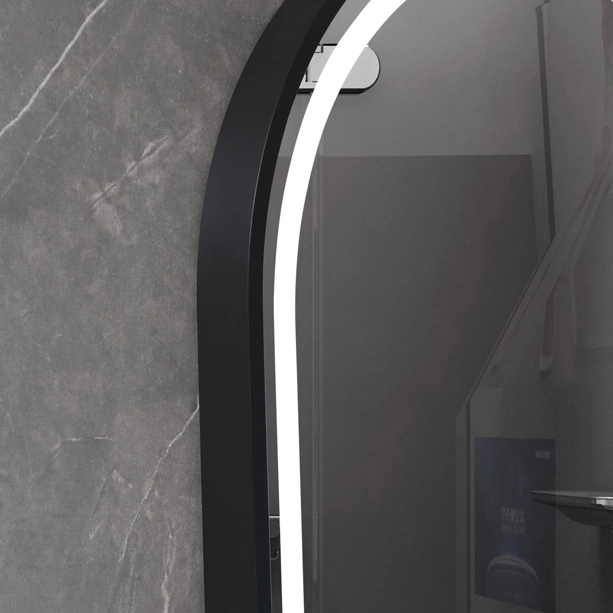 Anti-Fog Racetrack 50X80 Heavy-Duty Waterproof Bathroom Vanity Mirror