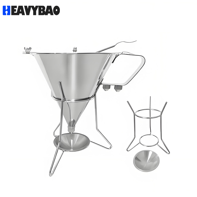 Heavybao Stainless Steel Pastry Confectionery Chocolate Cream Cake Funnel