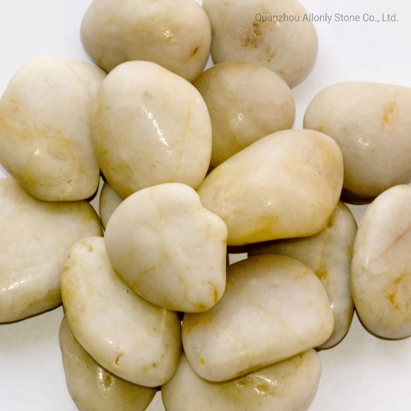 Natural Polished White Pebbles Garden Decoration Stone