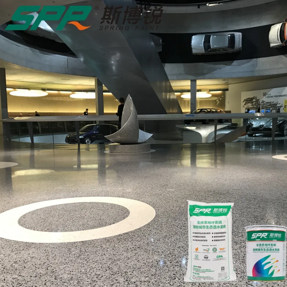 Spark-Resistant Decorative Floor for Paint Shops