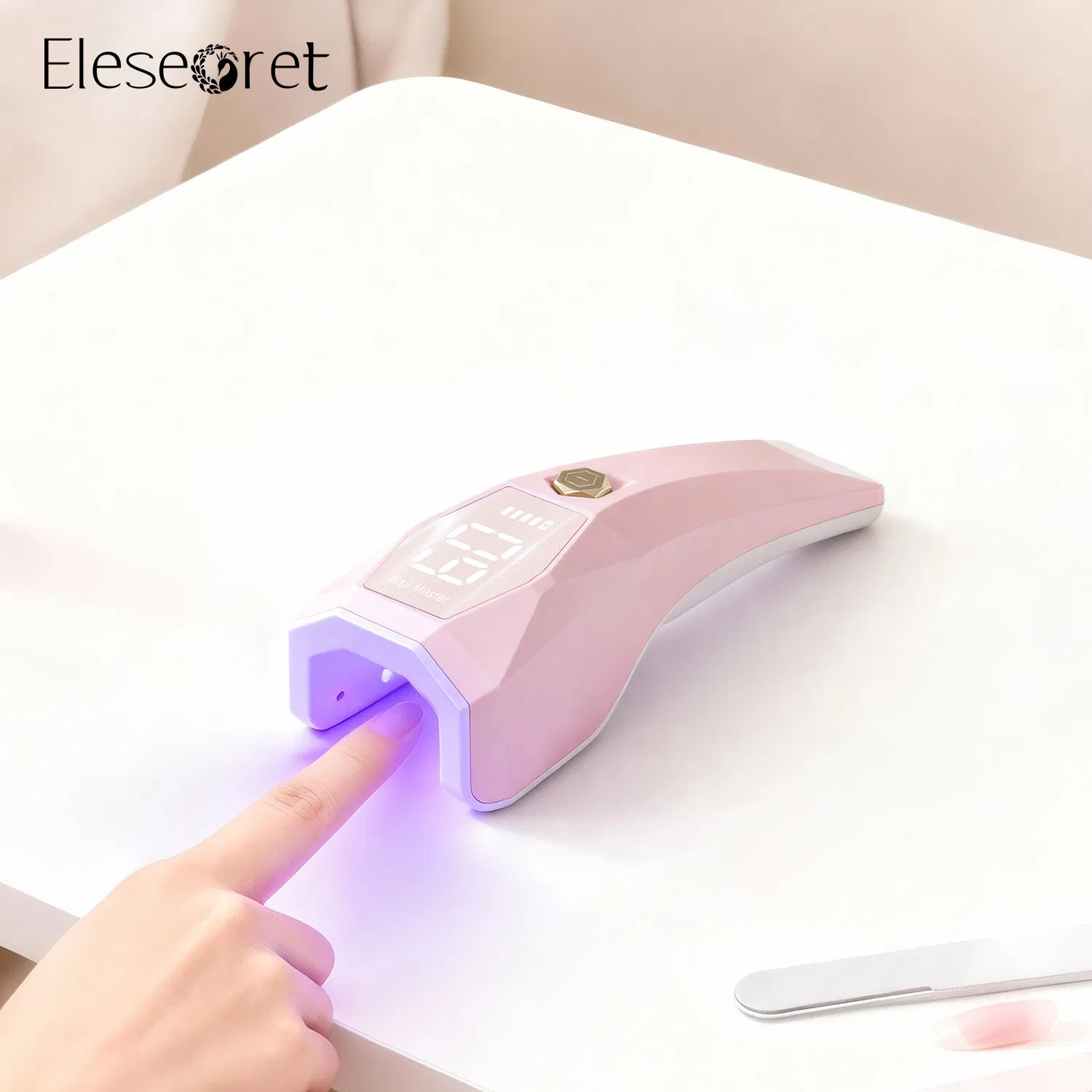 Customize Nail Dryer Rechargeable Portable Finger Nail Light 9W Handheld Cordless Mini UV Nail Lamp
