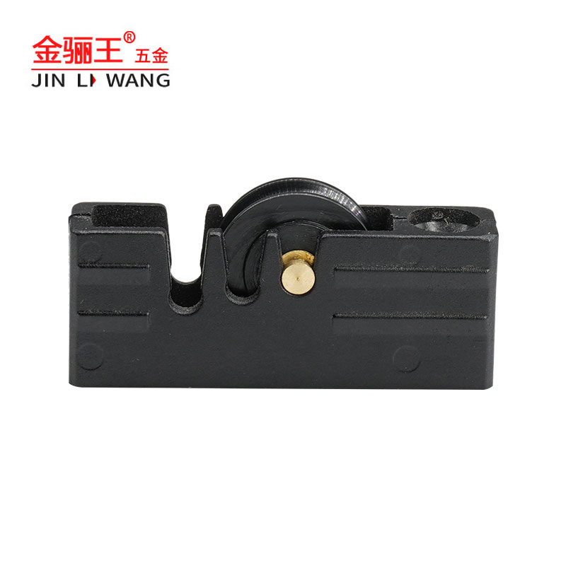 Aluminum Profile Wheel Black Plastic Housing Sliding Window Roller for Window Hardware Fittings