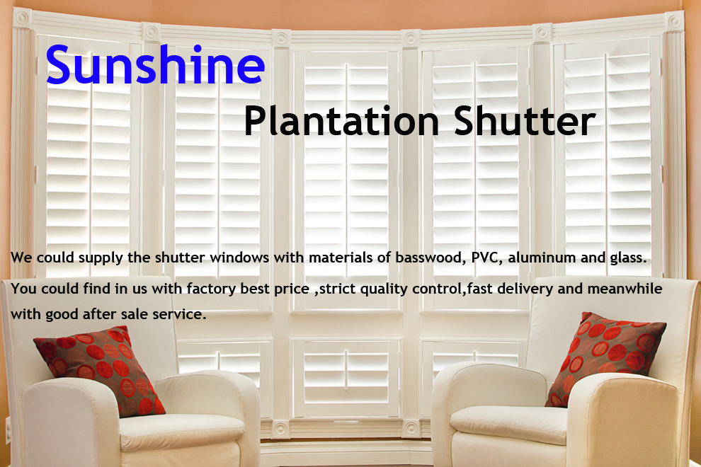 Decorative Shutters PVC Plantation Shutter Components and PVC Exterior Window Shutters