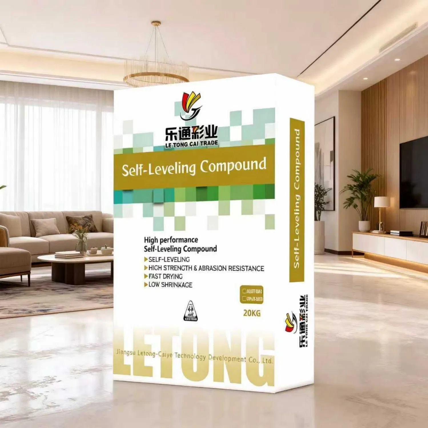 Self Smoothing Cementitious Compound for Interior Floors Provides Ideal Substrate for Vinyl Tile and Laminate Installations