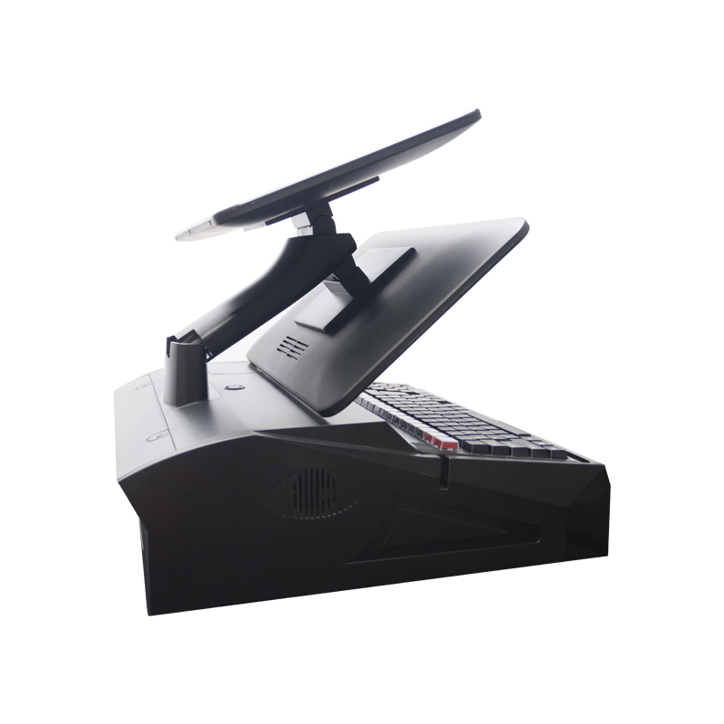 15.6 Inch Electronic Dual Screen POS Payment Terminal Cashier Machine POS System with Keyboard for Supermarket