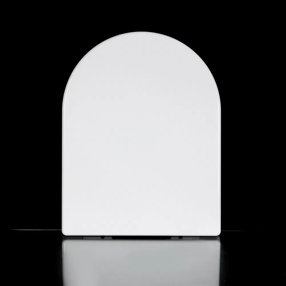 One Push Button Quick Release D Shape SS Hinges Top Fixing Duroplast Toilet Seat Cover
