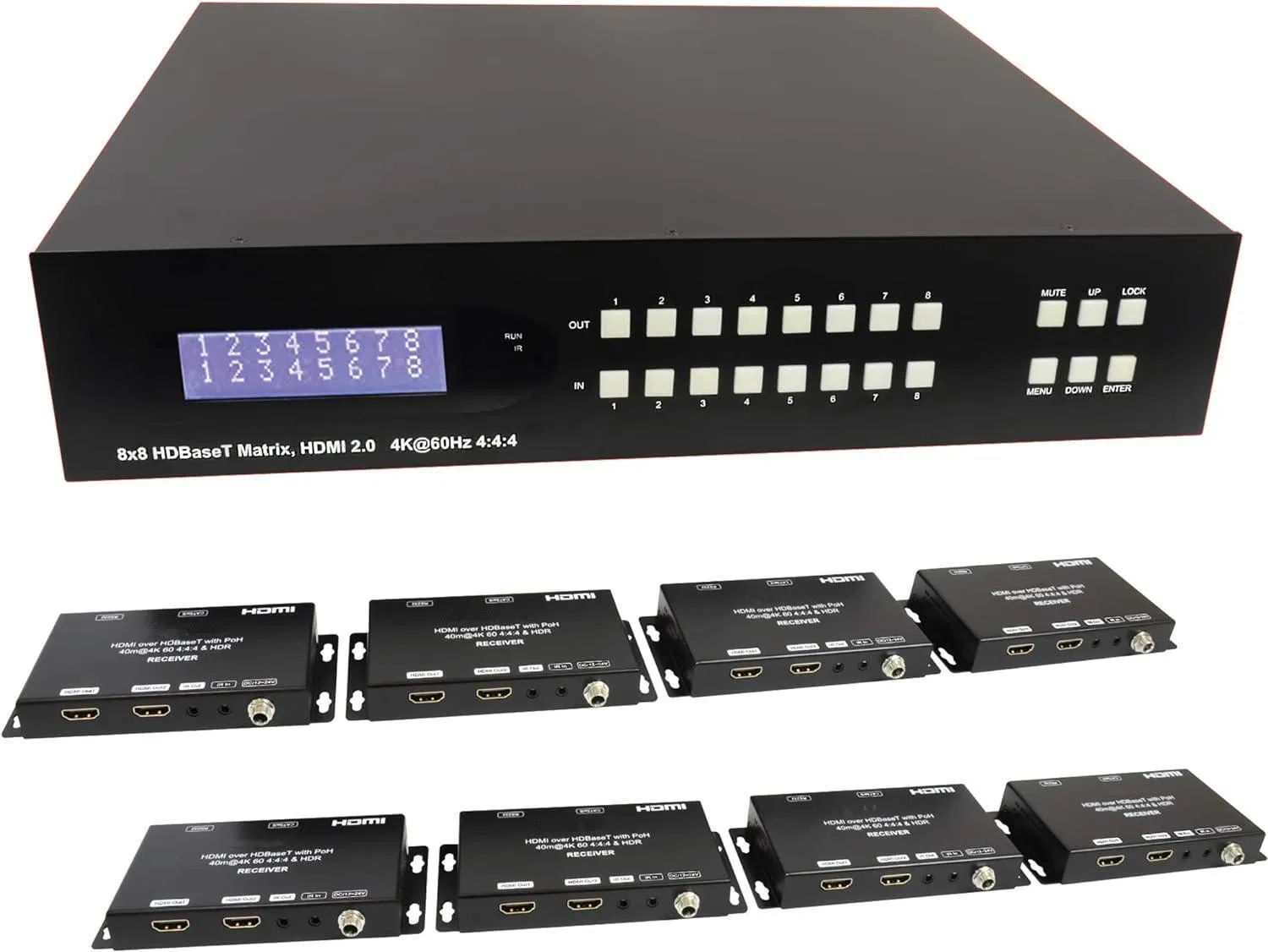 Матричный коммутатор 8x8 HDMI HDBaseT 4K60 Гц