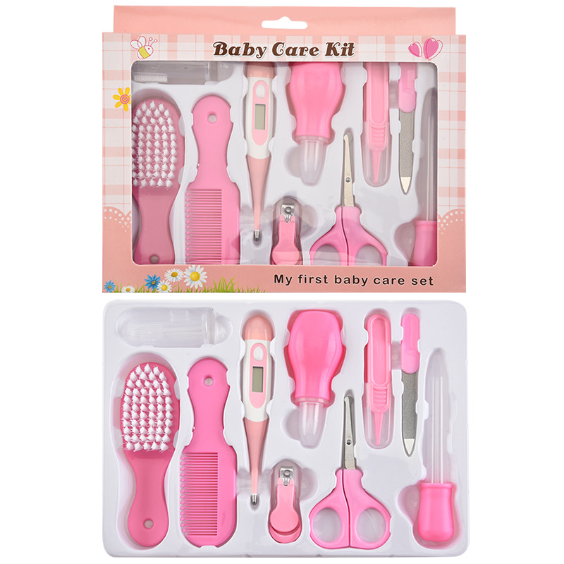 Wholesale Baby Healthcare Kit Newborn Babycare Accessories Baby Nail Scissors Hair Comb Brush