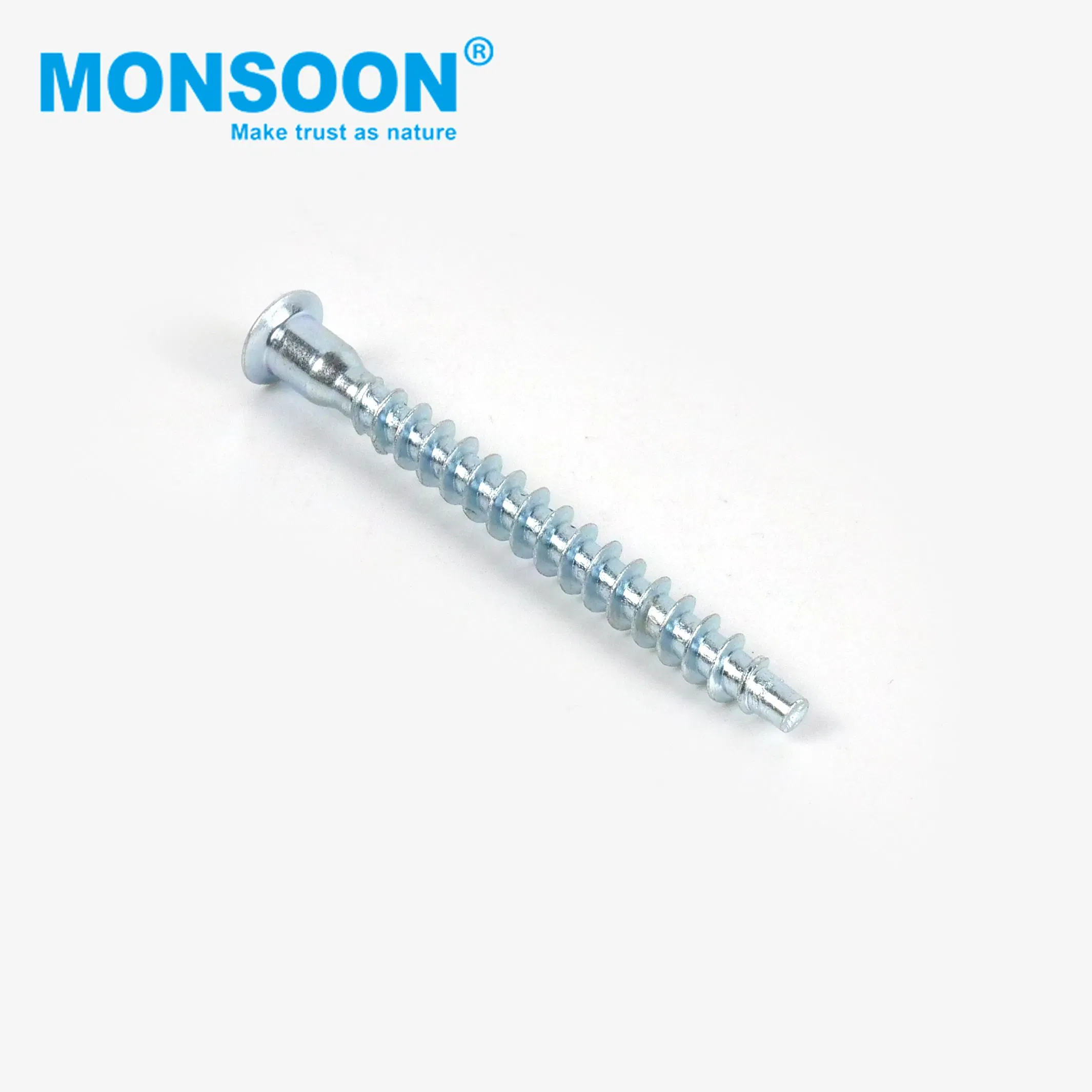 Furniture Kitchen Different Size Cabinet Door Flat Head Fastener Zinc Plated Hex Socket Nickel Plated Wood Confirmat Screw