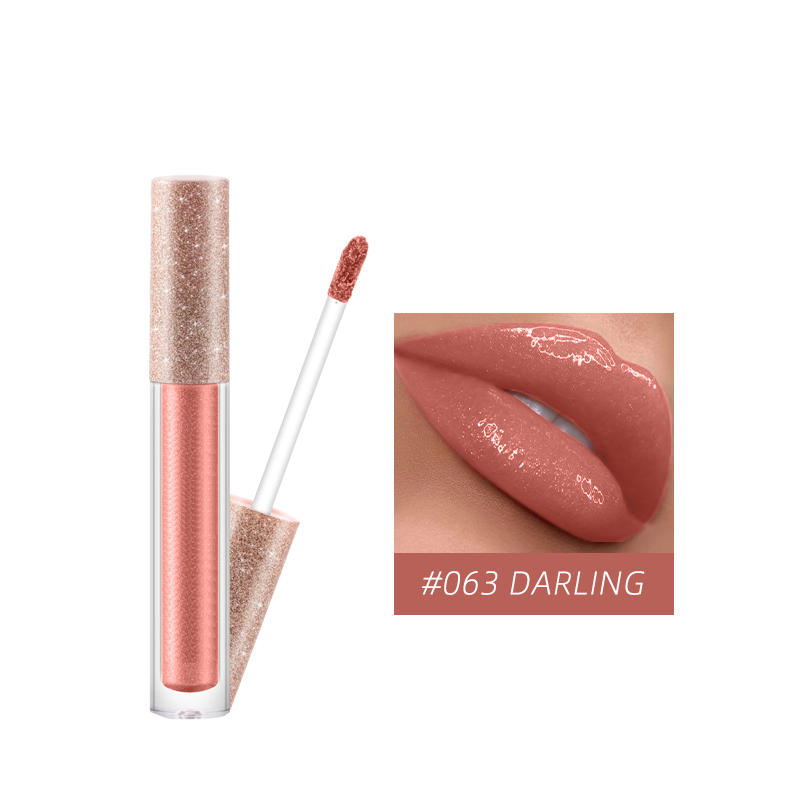 Moisturizing Pearly Lip Glass Glaze Chocolate Brown Lipstick Cruelty-Free Fluide Lipgloss
