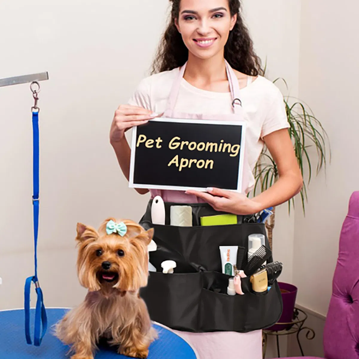 Work Apron, Multi-Functional Cleaning and Protection, Home Protection, Hairdressing, Outdoor Work Work Apron