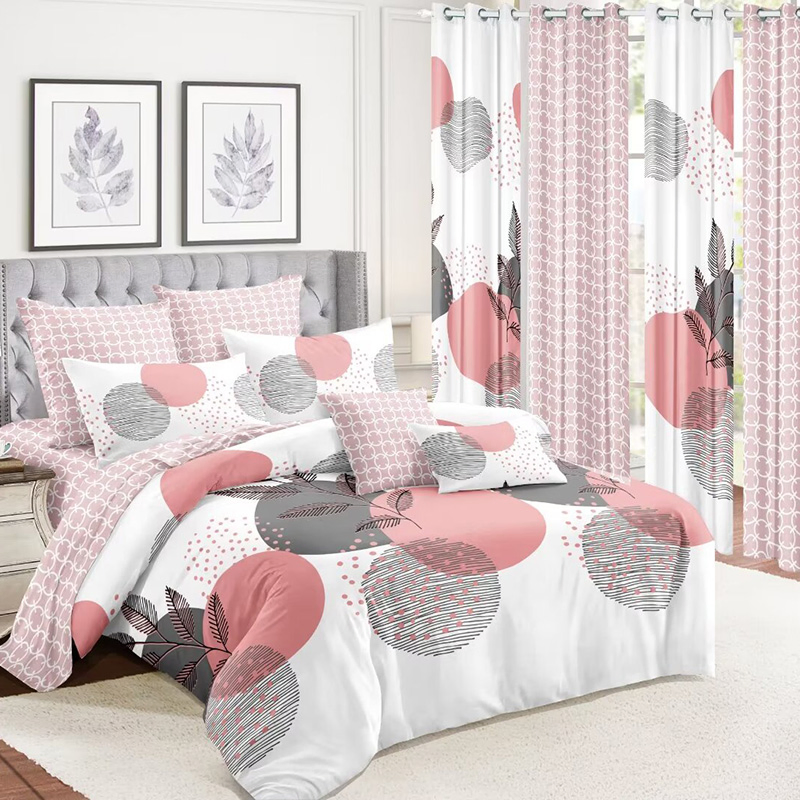 Grey Printed Bedding Sabanas Bedcover Comforter Duvet Cover Quilts Bedspread with Pillowcases Us King Coverlets Custom Microfiber Polyester Home Textile