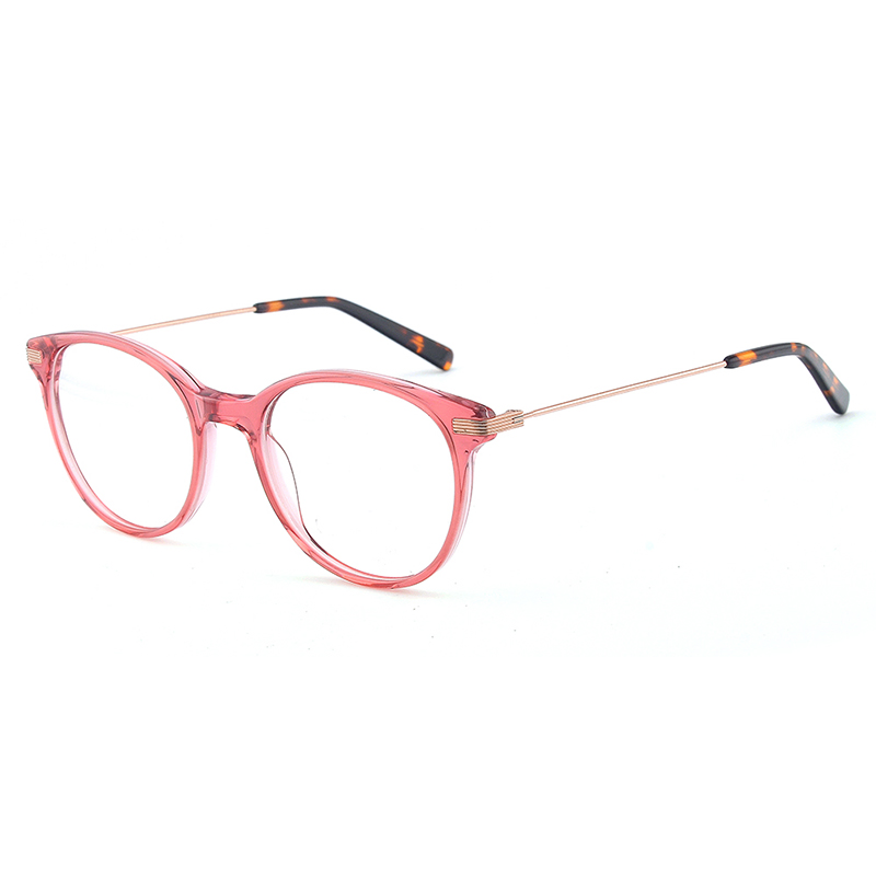 Wenzhou Blue Light Round Slim Prescription Acetate Optical Eyewear Glasses Frame