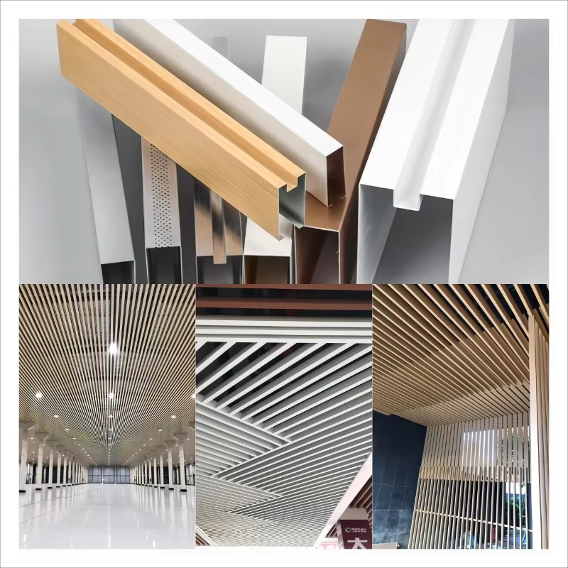 Suspended Lay-in Aluminum Ceiling with Square Edge for Modern Office Lighting Integration