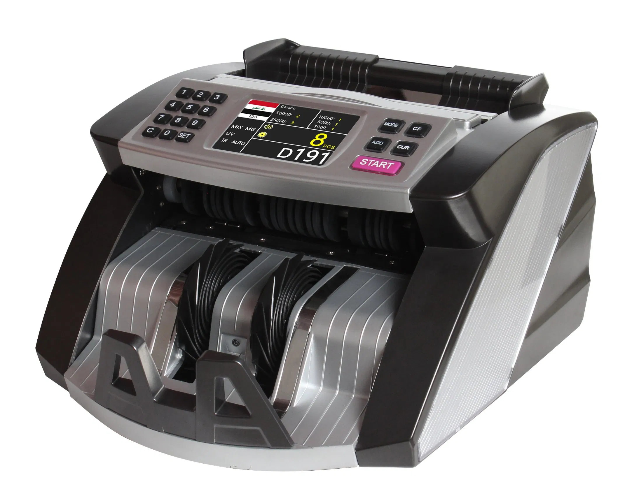 Al-6000t Iqd Mix Cash Counting Machine Mix Value Currency Counter USD EUR UV Mg IR Dd Detection