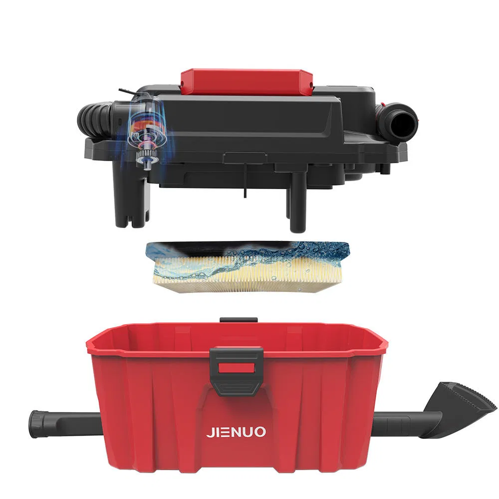 10L 100/200W 18VDC Wet Dry Cordless Vacuum Cleaner 2000mA for Home Car and Commercial Use Rechargeable Cleaning Machine