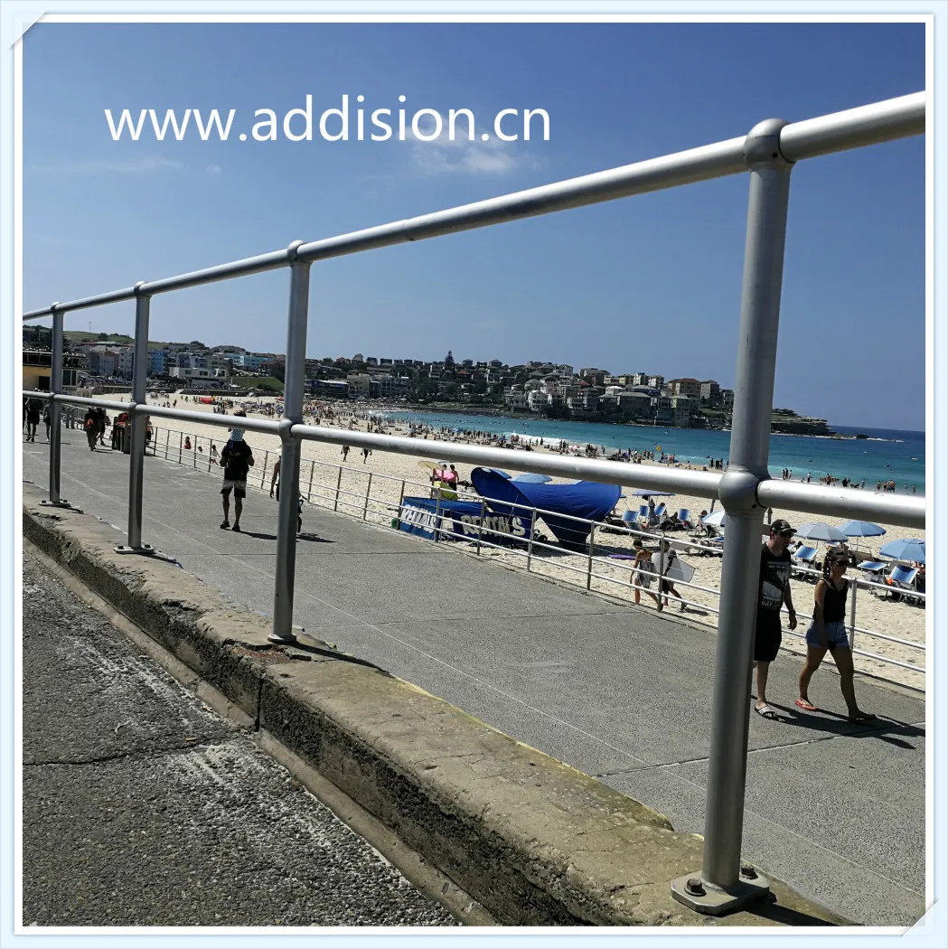 Handrail Stanchion Components, Ball Tube Stanchion System, Galvanised Handrail Standards