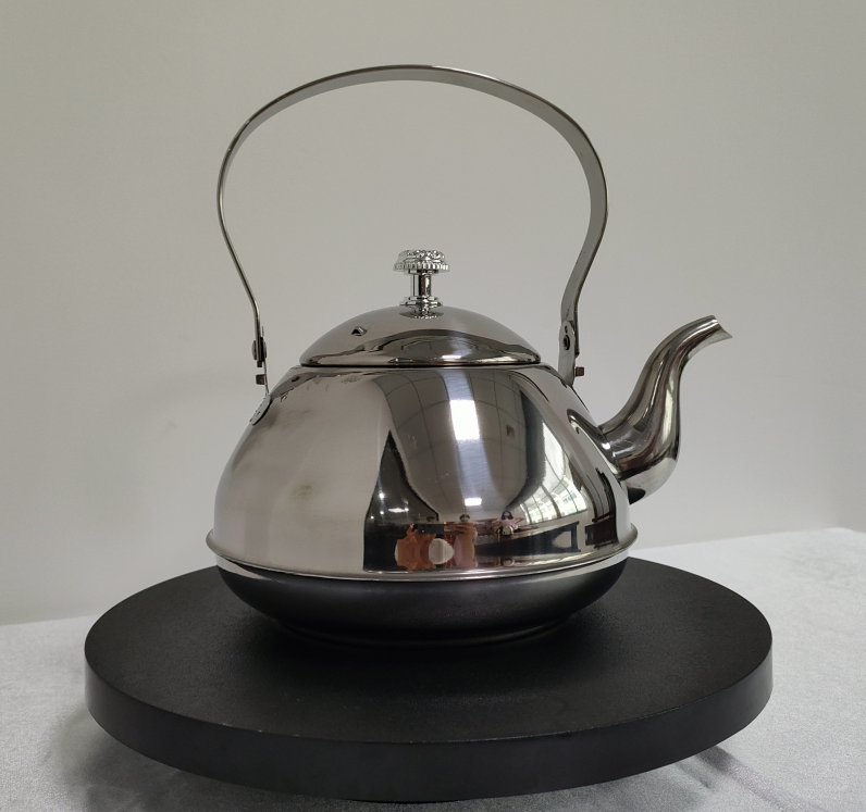 Stainless Steel 1.5/ 2L Teakettle Gold Tea Pot with Strainer