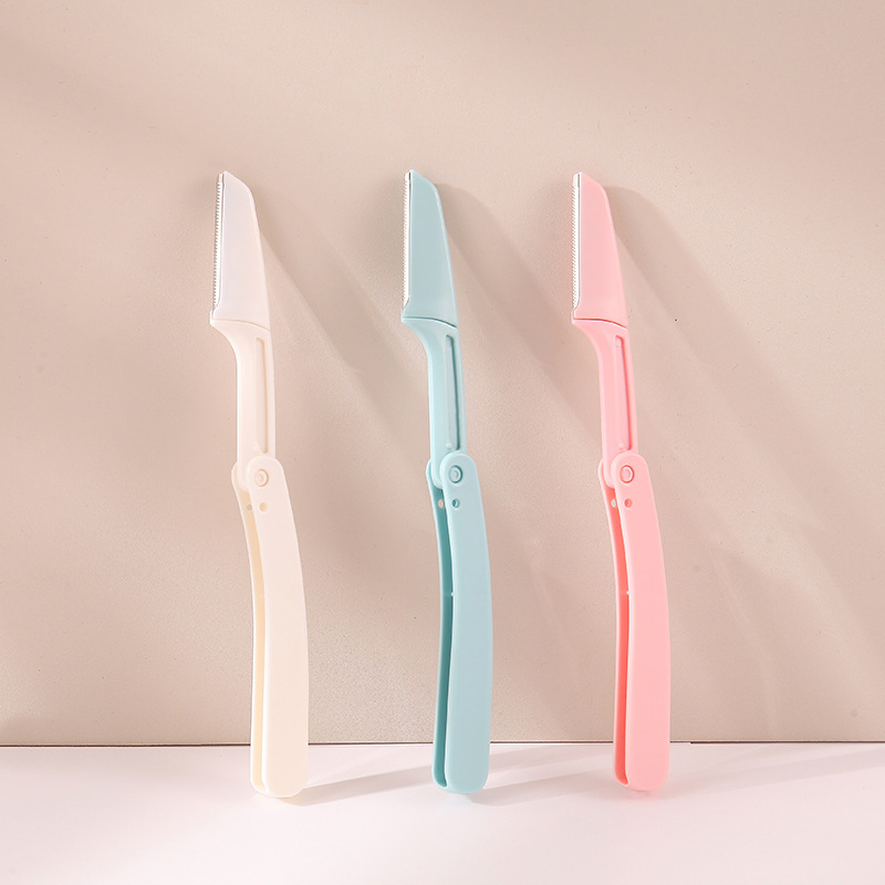 Portable Manual Eyebrow Trimmer for Women Folding Design Facial Hair Removal Tool