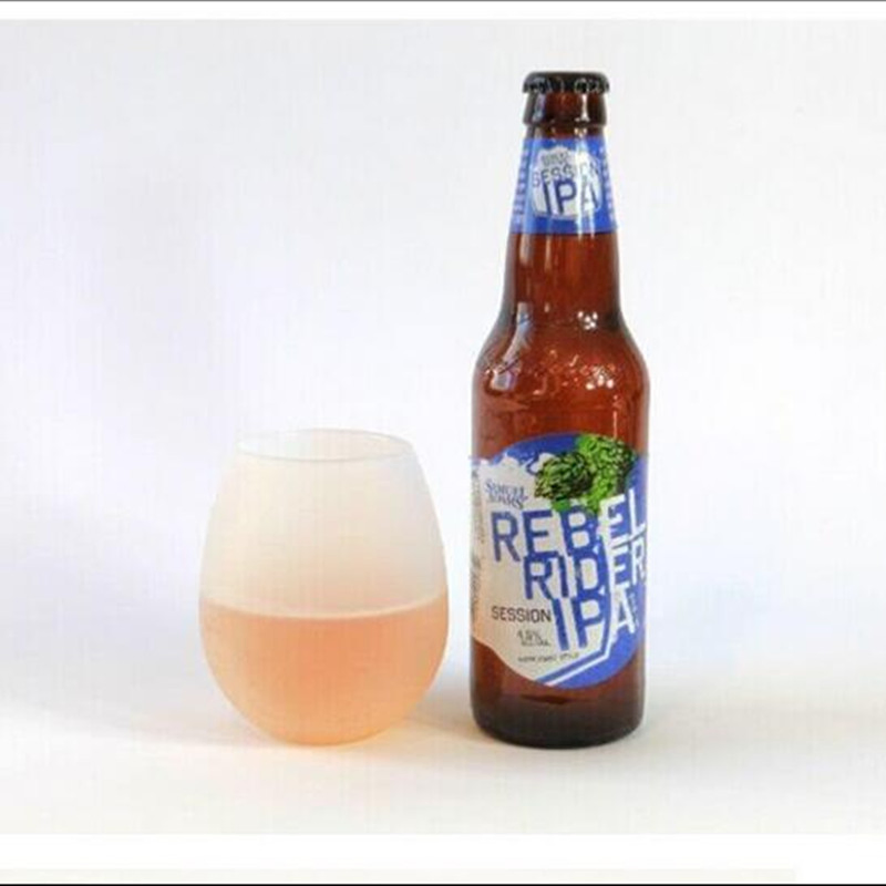 Силиконовая складная чашка для вина и сока