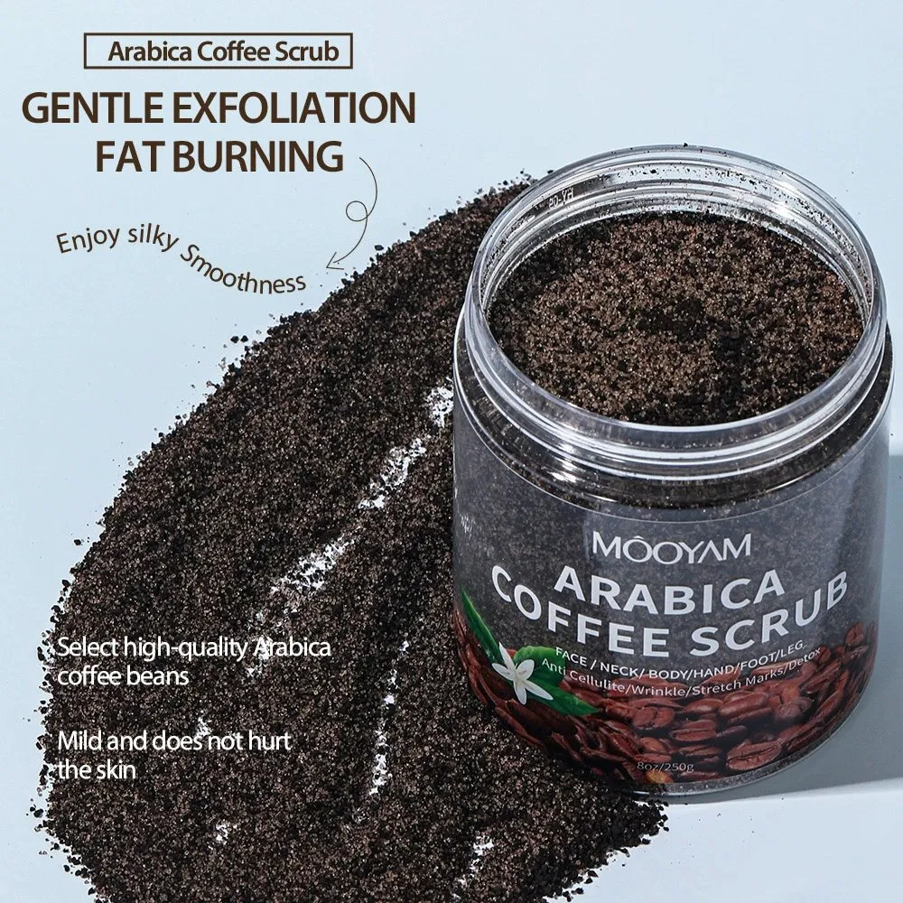 Natural Organic Coffee Scrub for Firming Lightening Exfoliating Face Body Beauty Treatment by Salon Organic Coffee Body Scrub