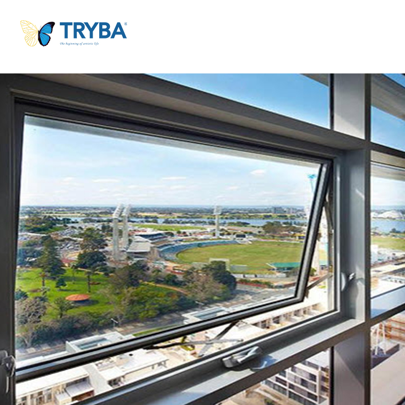 Tinted Glass Solar Control UPVC Awning Windows for Sunrooms