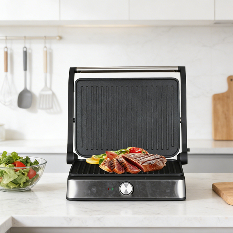 Portable Electric Contact Grill for Family Use
