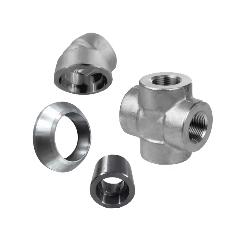 Coupling Nipple Elbow Tee Flange Plug Tee Olet Forged Fittings NPT Forged Steel Pipe Fittings 3000lbs