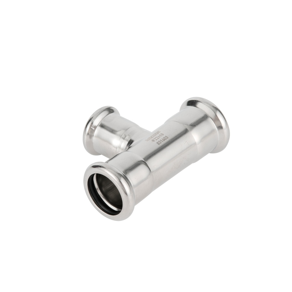 AISI 304 and 316L Stainless Steel Pipe Fittings Used in Drinking Water Gas and Heating Reducing Tee, Tee Adaptor