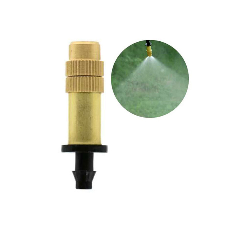 Adjustable Copper Atomizer Sprinkler Automatic Flower Watering Machine Drip Sprinkler Garden Irrigation System Greenhouse Cooling Sprinkler