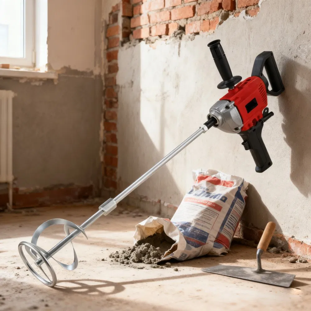 Glgw 220V Industrial Construction Tool High-Power Electric Mixers DIY Handheld Paint Coating & Concrete Mixers
