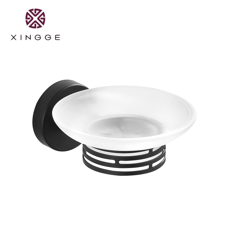 Made of China Bathroom Luxury Easy Install Wall Mounted Gold Stainless Steel Soap Dish Holder Bathroom Accessories Toothbrush Holder