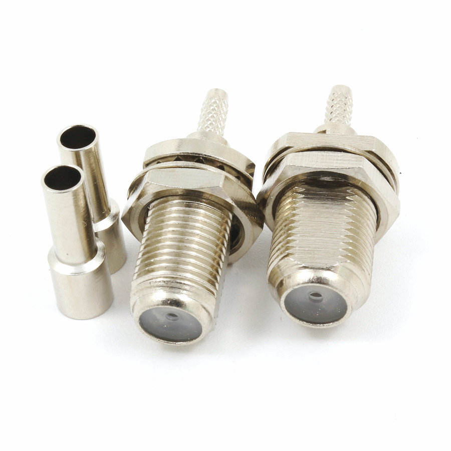 Complete 50 Ternary Alloy F-Type Adapter Essential Connector Accessory Inspections