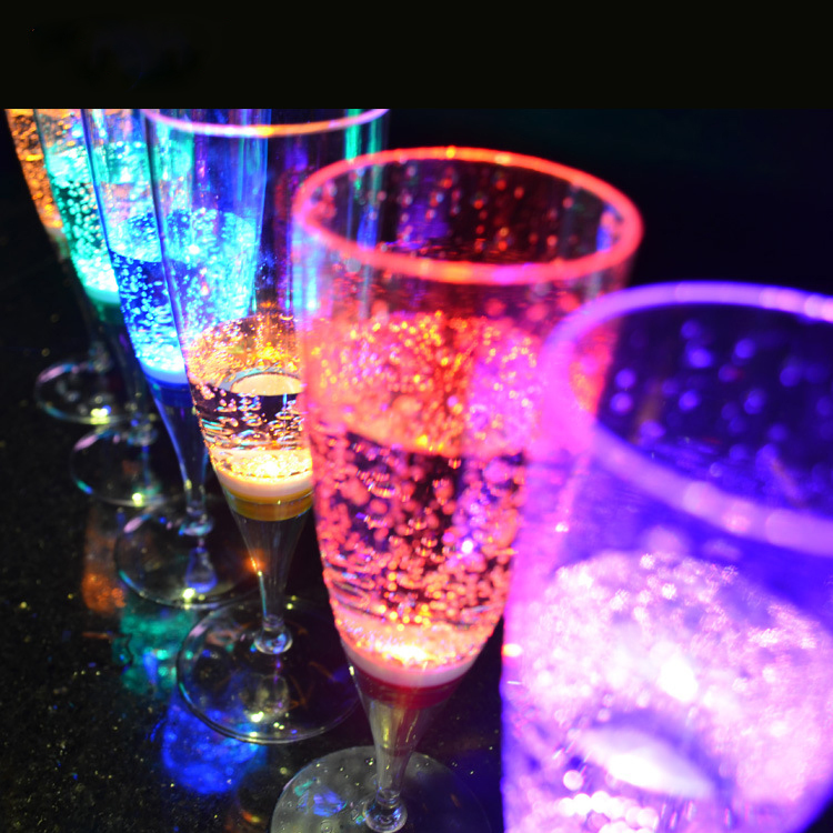 Plastic LED Wine Champagne Flute