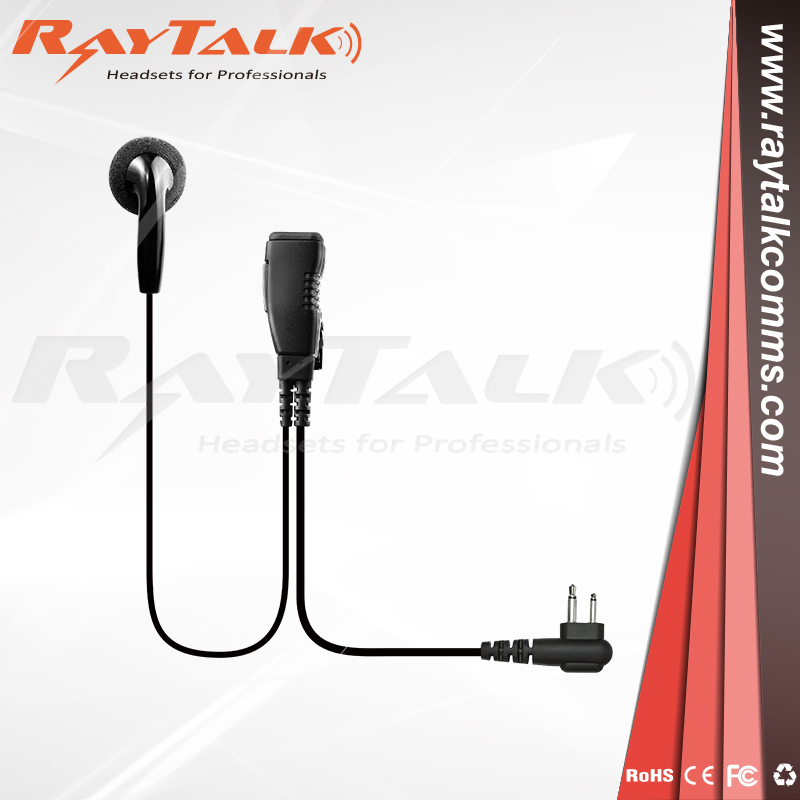 Ear Buds Earpiece with Small Lapel Ptt Microphone for Motorola Gp350, Gp2000