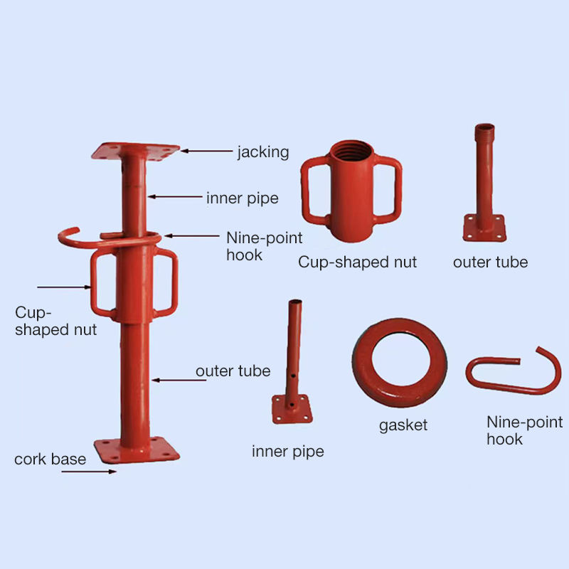 China Factory Custom Size Durable Adjustable Telescopic Steel Scaffolding Props