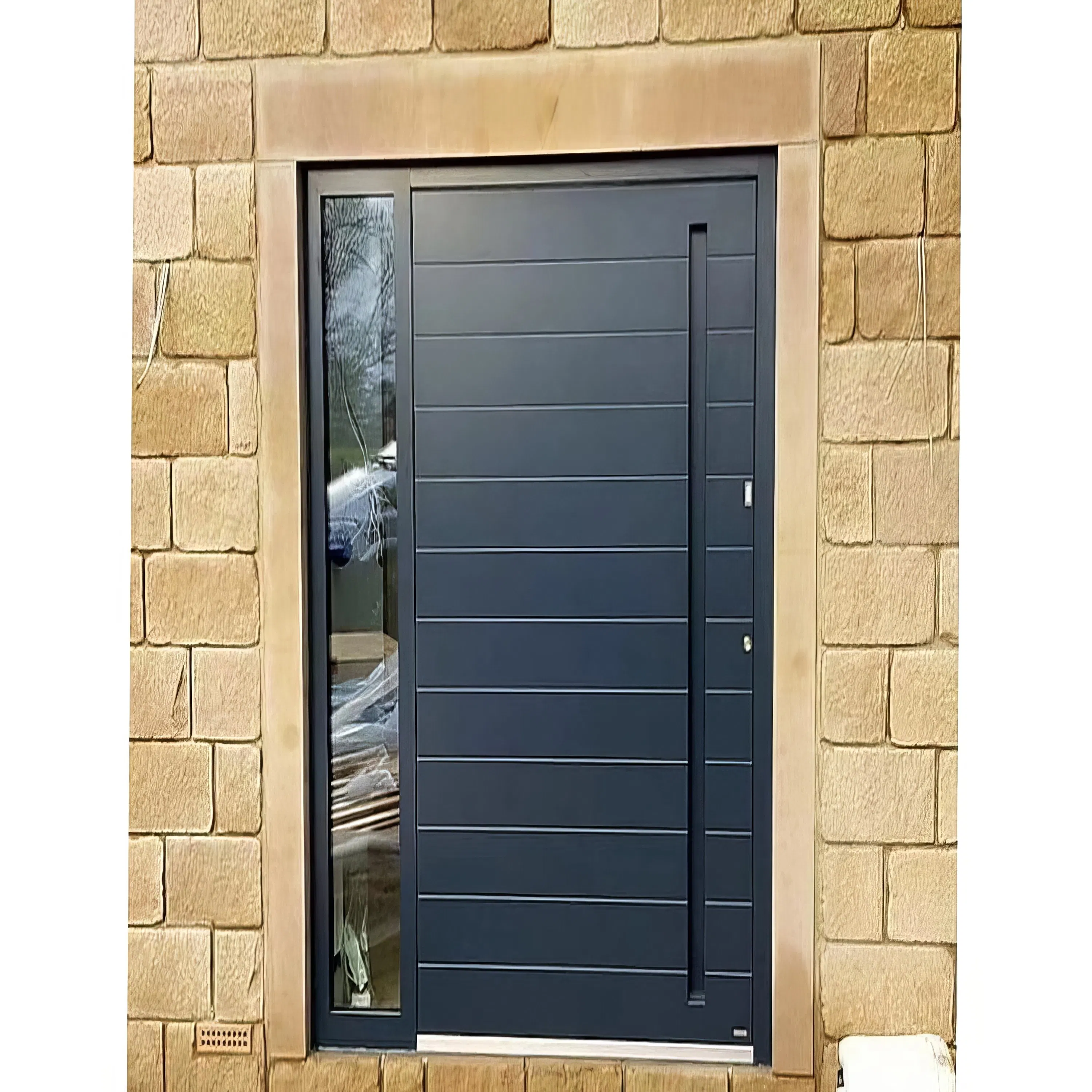 Modern Waterproof Wooden Pivot Door - Perfect for Contemporary Spaces
