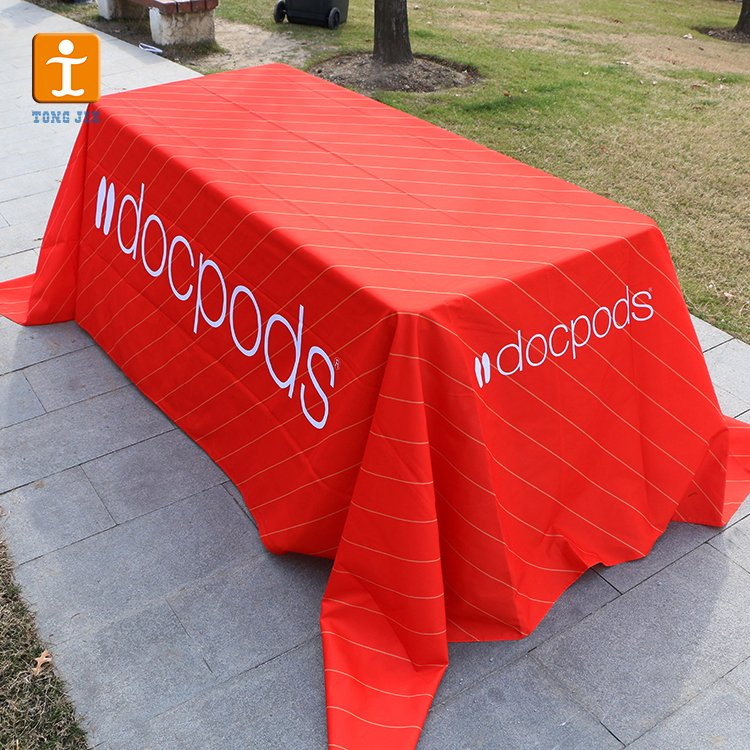 Advertising High Quality Best Selling Custom Printed Fabric Cloth Wholesale Hotel Tablecloth