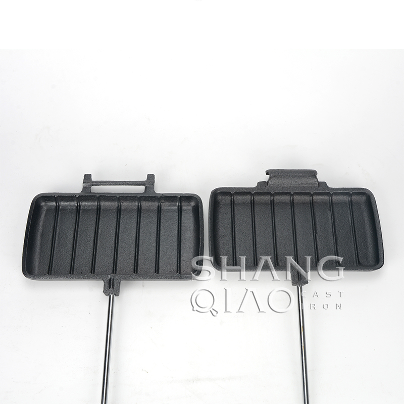 Чугунная сэндвичница-пирожница для кемпинга