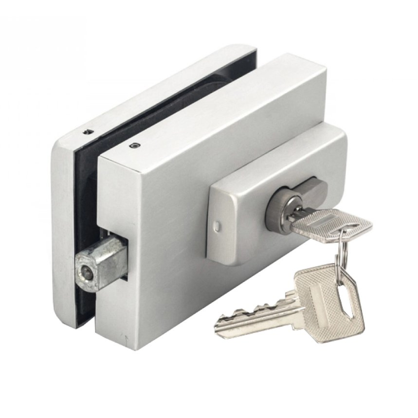 Indoor Sliding Door Accessories Square Lock Glass Door Patch Lock