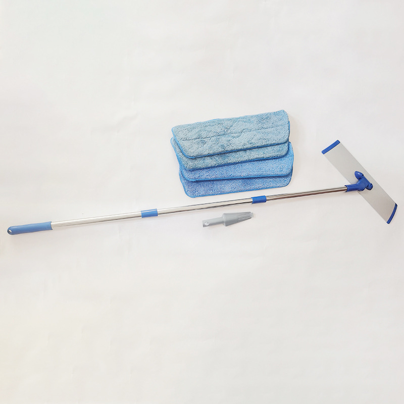 Hand-Free Rotating Dual-Purpose Flat Mop Dry Wet Cleaning for Lazy Aluminum Alloy