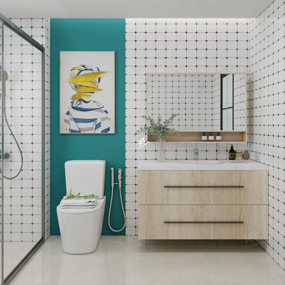 Bathroom 600X600mm White Polished Glazed Vitrified Porcelain Floor Wall Tiles